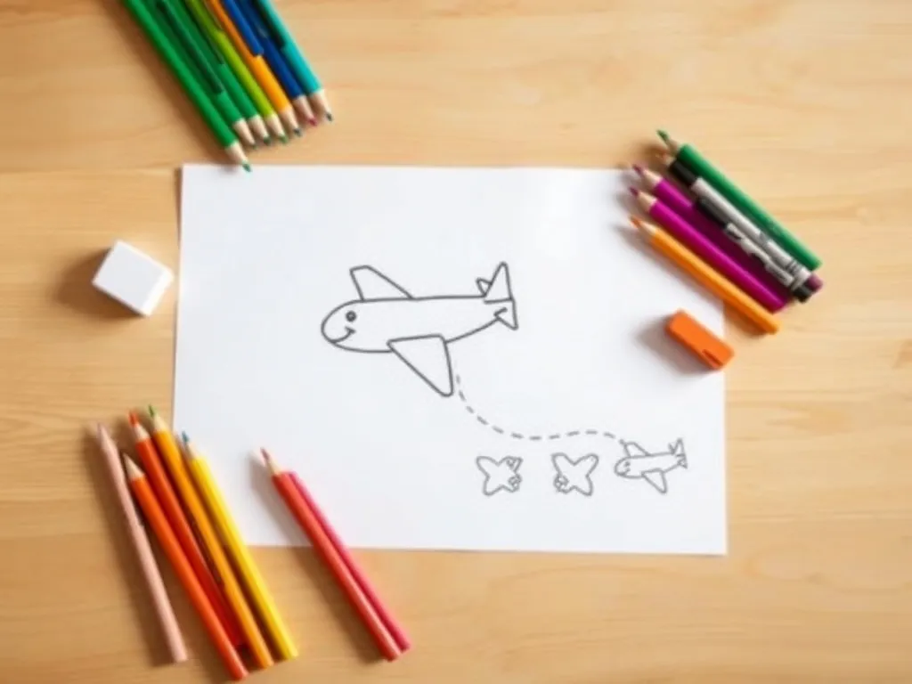 Jak narysować samolot dla dzieci? Prosty poradnik krok po kroku