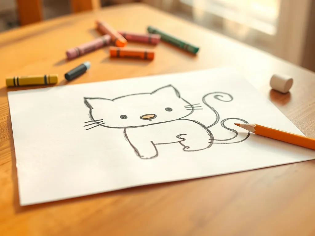 Jak narysować kotka dla dzieci?