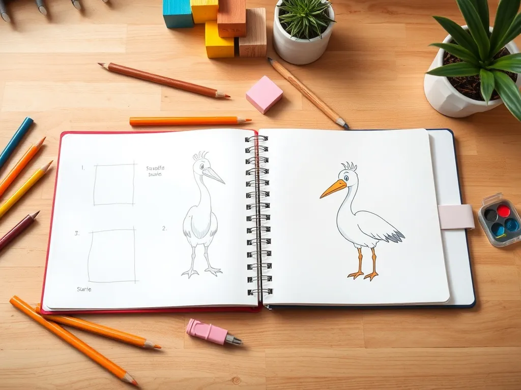 Jak narysować bociana dla dzieci? Prosty poradnik krok po kroku
