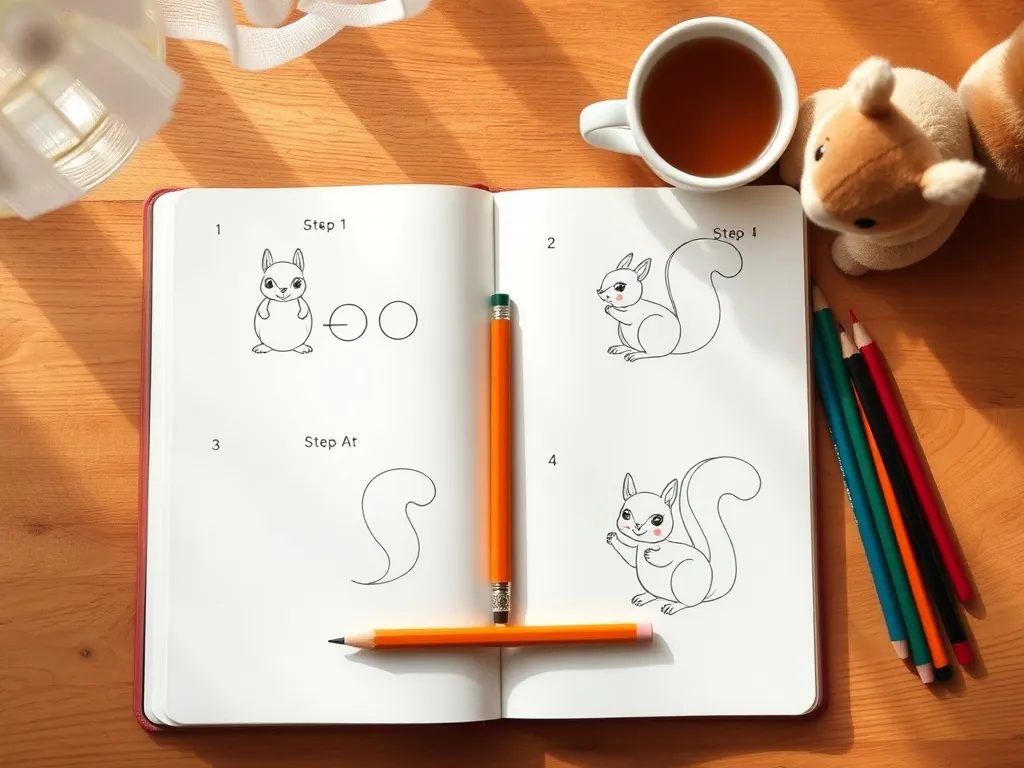 Jak narysować wiewiórkę dla dzieci? Krok po kroku