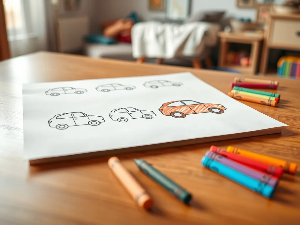 Jak narysować auto dla dzieci? Prosty poradnik krok po kroku