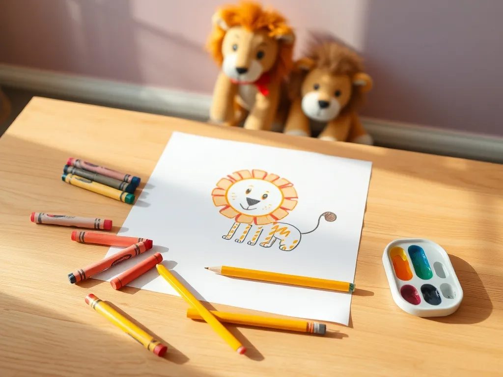 Jak narysować lwa dla dzieci?