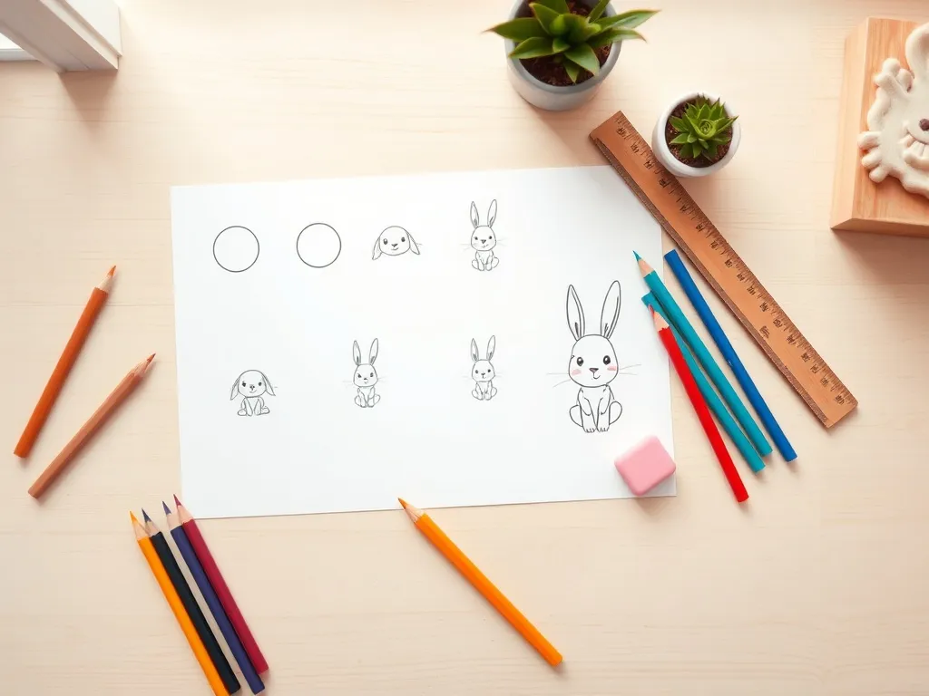 Jak narysować krolika dla dzieci?